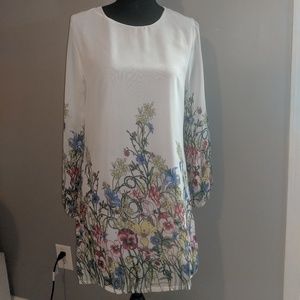 White floral dress